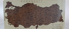 Ahşap Türkiye Haritası