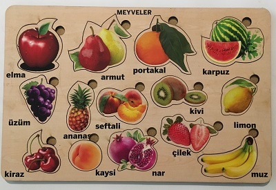 Ahşap Meyve Puzzle